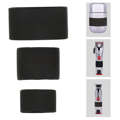 3 Pcs Clipper Protective Sleeve, Clipper Sleeve for Barbers, Barber Grippers Silicone Non Slip Electric Clipper Bands for Baber Tool