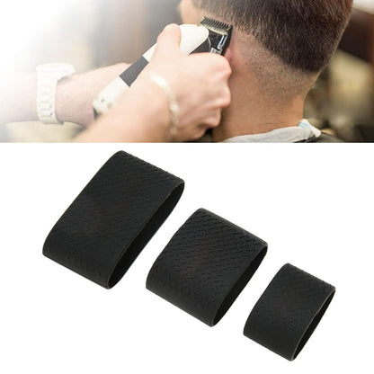 3 Pcs Clipper Protective Sleeve, Clipper Sleeve for Barbers, Barber Grippers Silicone Non Slip Electric Clipper Bands for Baber Tool